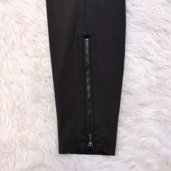 Athleta Headlands Hybrid Moto Tight Womens 4 Black Zip Pocket Zip Ankle Leggings - Picture 9 of 12
